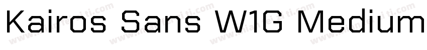 Kairos Sans W1G Medium字体转换